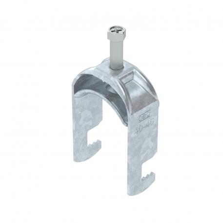 Abraçadeira BBS tipo F simples, placa de pressão metálica, FT 40 | 46 | 5