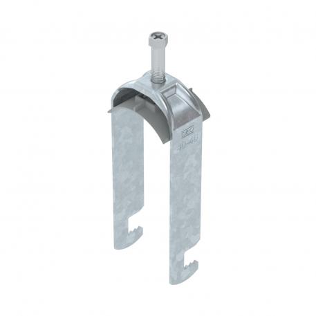 Abraçadeira BBS tipo F dupla, placa de pressão metálica, FT 40 | 46 | 5