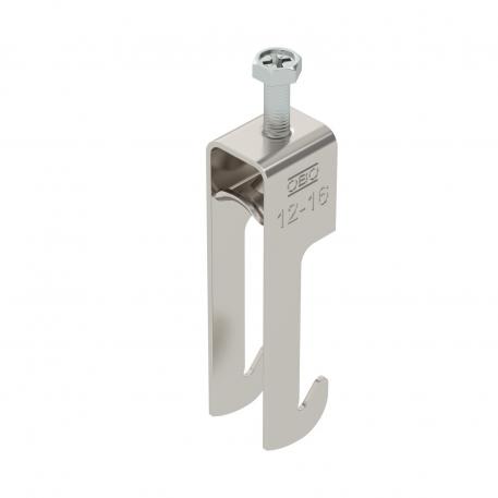 Abraçadeira BBS tipo W simples, placa de pressão metálica, A2 12 | 16 | 3