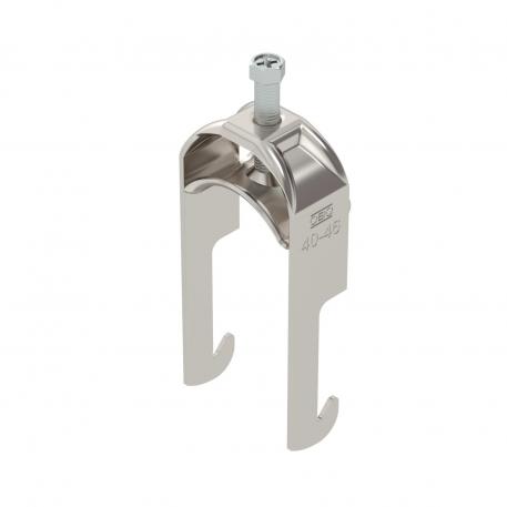 Abraçadeira BBS tipo W simples, placa de pressão metálica, A2 40 | 46 | 5