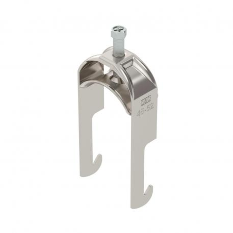 Abraçadeira BBS tipo W simples, placa de pressão metálica, A2 46 | 52 | 5