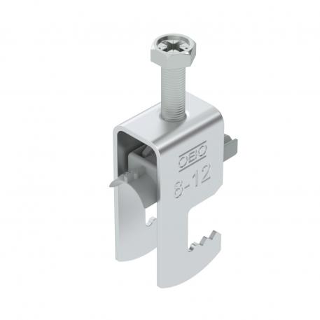 Abraçadeira 2056 tipo F, simples, placa de pressão em plástico, ALU 8 | 12 | 3