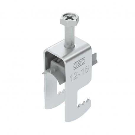 Abraçadeira 2056 tipo F, simples, placa de pressão em plástico, ALU 12 | 16 | 3