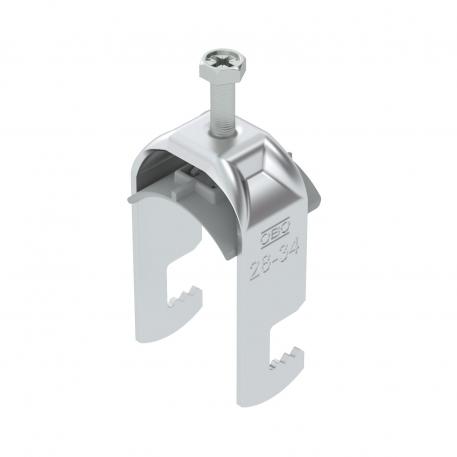 Abraçadeira 2056 tipo F, simples, placa de pressão em plástico, ALU 28 | 34 | 3