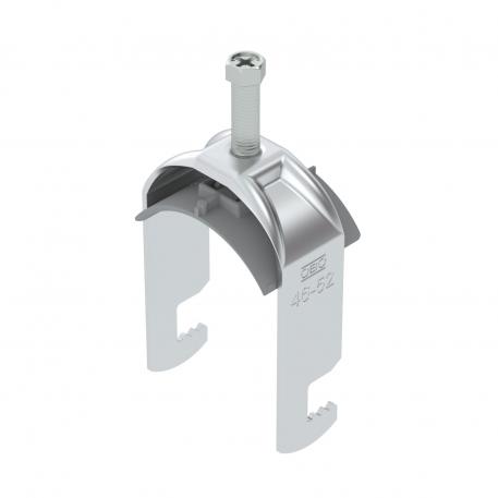 Abraçadeira 2056 tipo F, simples, placa de pressão em plástico, ALU 46 | 52 | 5