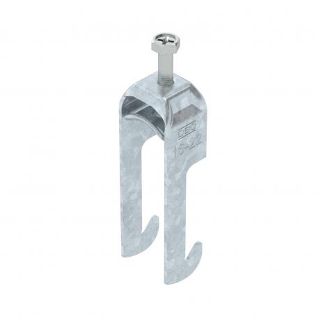Abraçadeira 2056 tipo W, simples, placa de pressão metálica, FT 16 | 22 | 3