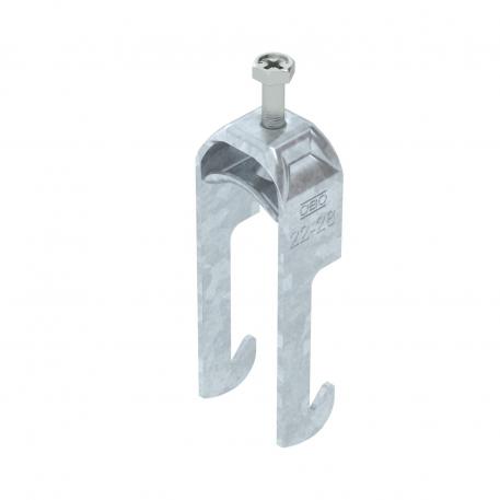 Abraçadeira 2056 tipo W, simples, placa de pressão metálica, FT 22 | 28 | 3