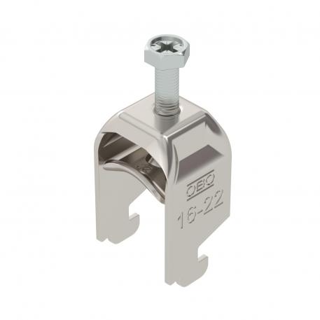 Abraçadeira BBS tipo N simples, placa de pressão metálica, A2 16 | 22 | 3