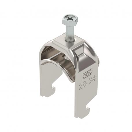 Abraçadeira BBS tipo N simples, placa de pressão metálica, A2 28 | 34 | 3