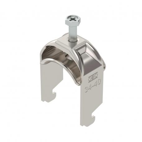 Abraçadeira BBS tipo N simples, placa de pressão metálica, A2 34 | 40 | 3