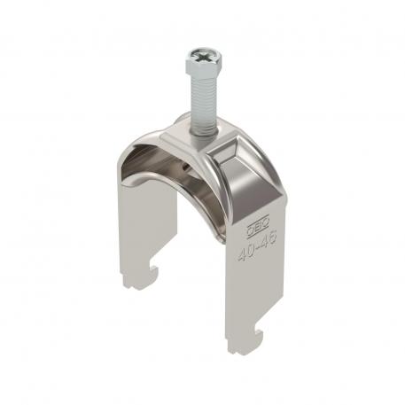 Abraçadeira BBS tipo N simples, placa de pressão metálica, A2 40 | 46 | 5