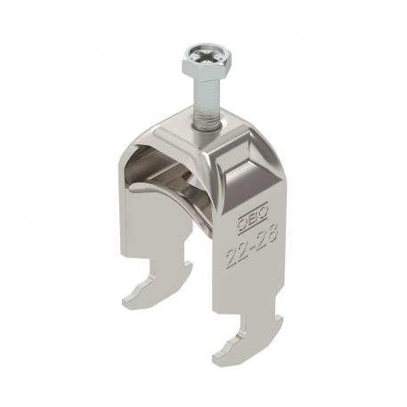 Abraçadeira 2056 tipo H, simples, placa de pressão metálica, A4 22 | 28 | 3