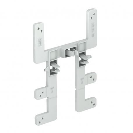 Suporte para caixa de derivação nos caminhos de cabos em varão