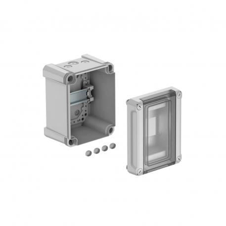 Quadro de distribuição com 3 módulos, vazio, policarbonato