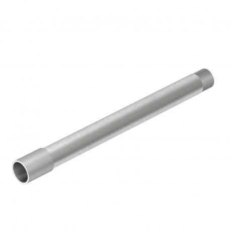 Tubo metálico galvanizado por imersão a quente após maquinação, com rosca 25 | 3000 | 1,5 | M25x1,5