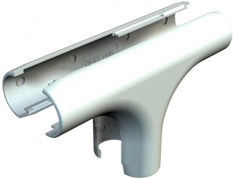 Derivação em T Quick-Pipe, cinzento claro