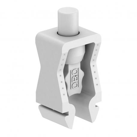 Abraçadeira de encosto para perfil, cinzento claro