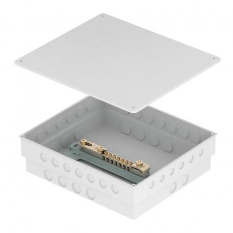 Barra equipotencial 1809 em caixa para encastrar