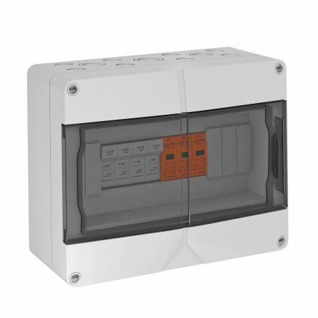 Caixa de conexão do gerador tipo 1+2 com 4 porta-fusíveis para cabo 4 x 1