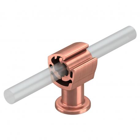 Abraçadeira mural Rd 8-10 mm, cobreado 8-10 mm redondo | 30