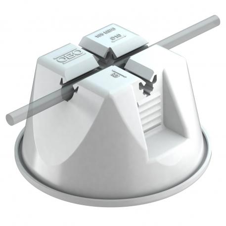 Abraçadeira 165 MBG... para telhados planos, cinzenta, com betão