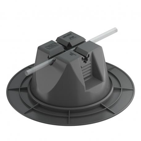 Abraçadeira 165 MBG... para telhados planos com base ampliada