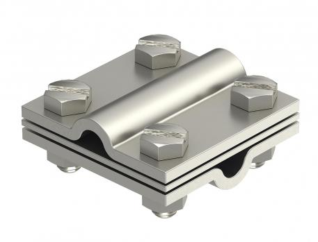 Conector em cruz com placa intermédia para Rd 8-10 mm A4