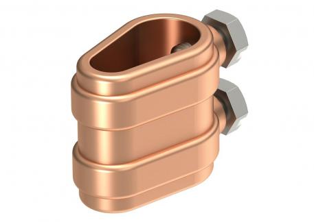 Peça de separação Cu, aberta