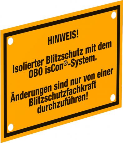 Placa de informações isCon®