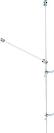 Conjunto proteção isolada contra descargas atmosféricas, fixação triangular