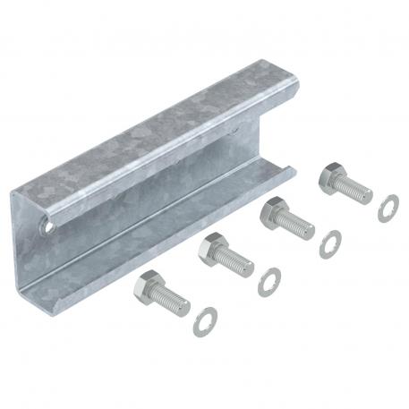 União reta para perfis de estrutura, espaço aberto 