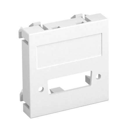 Espelho para DVI, 1 módulo, saída plana