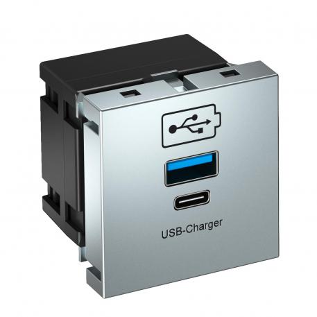Carregador USB alumínio lacado