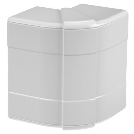 Cobertura para ângulo externo, para calha técnica Rapid 45-2 tipo GK-53100 cinzento claro; RAL 7035