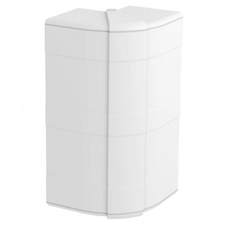 Cobertura para ângulo externo, para calha técnica Rapid 45-2 tipo GK-53165 branco puro; RAL 9010