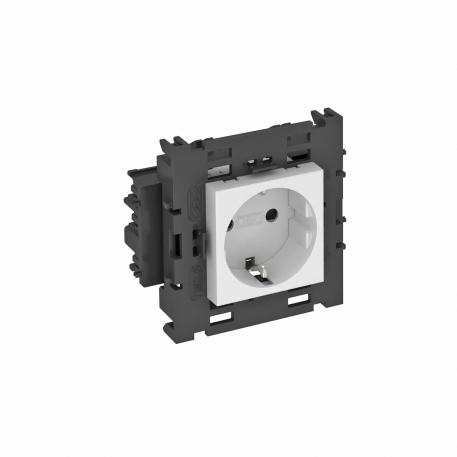 Tomada 0°, Connect 80, contacto de segurança, simples