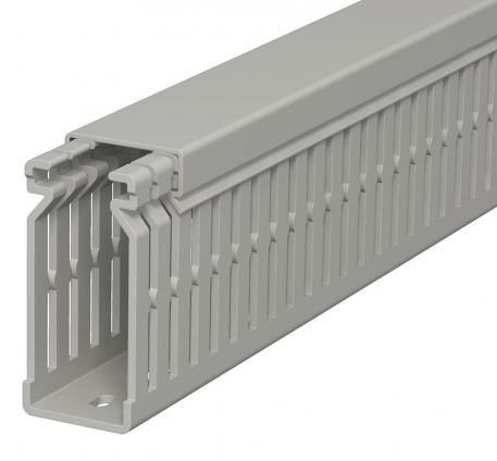 Calha de cablagem, tipo LK4/N 60025 2000 | 25 | 60 | Base perfurada | cinzento pedra; RAL 7030