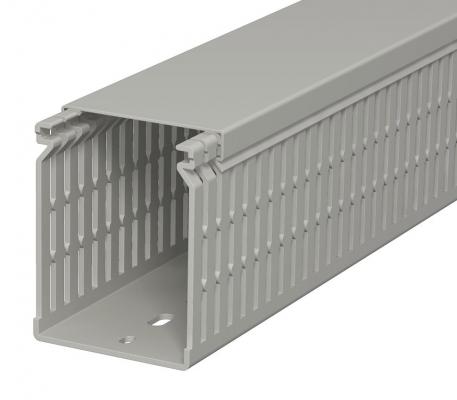 Calha de cablagem, tipo LK4/N 80060 2000 | 60 | 80 | Base perfurada | cinzento pedra; RAL 7030