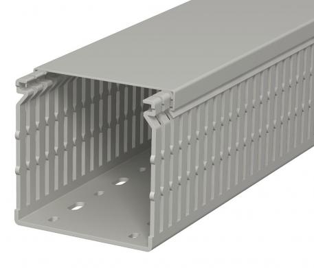 Calha de cablagem, tipo LK4/N 80080 2000 | 80 | 80 | Base perfurada | cinzento pedra; RAL 7030