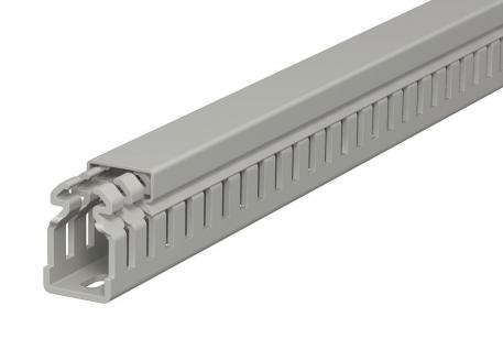 Calha de cablagem, tipo LKV 37025 2000 | 25 | 37,5 | Base perfurada | cinzento pedra; RAL 7030