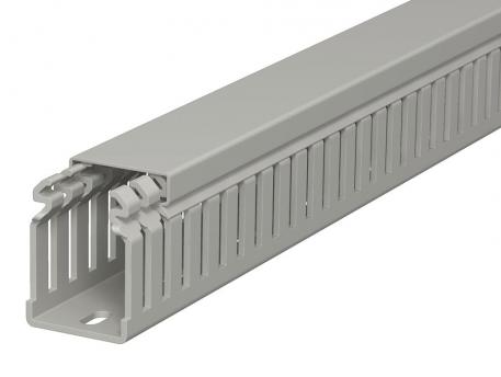 Calha de cablagem, tipo LKV 50037 2000 | 37,5 | 50 | Base perfurada | cinzento pedra; RAL 7030