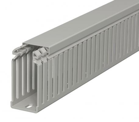 Calha de cablagem, tipo LKV 75037 2000 | 37,5 | 75 | Base perfurada | cinzento pedra; RAL 7030