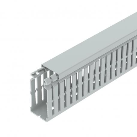 Calha de cablagem, tipo LKVH N 75037 2000 | 37,5 | 75 | Base perfurada | cinzento claro; RAL 7035