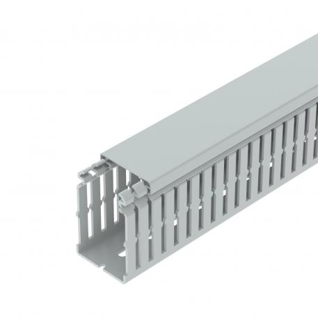Calha de cablagem, tipo LKVH N 75050 2000 | 50 | 75 | Base perfurada | cinzento claro; RAL 7035