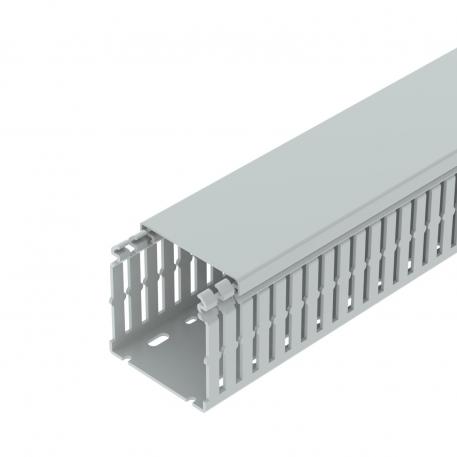 Calha de cablagem, tipo LKVH N 75075 2000 | 75 | 75 | Base perfurada | cinzento claro; RAL 7035