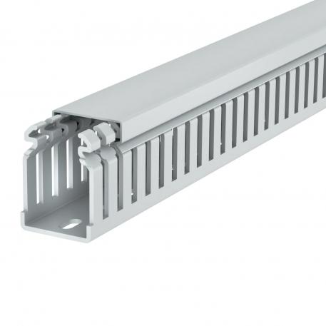 Calha de cablagem, tipo LKVH 50037 2000 | 37,5 | 50 | Base perfurada | cinzento claro; RAL 7035