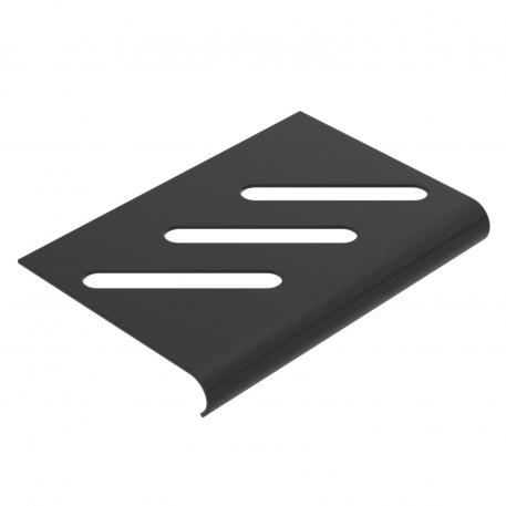 Floor end plate FSK, black 100