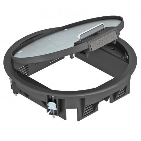 Tampa de encastramento GESR4 com pega 5 | R4 | preto; RAL 9011