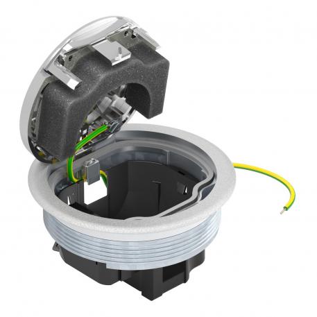 Tampa de encastramento - Versão em cromada vazia