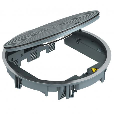 Tampa para limpeza a húmido GRAF9 Universal com aro de proteção  | R9 | cinzento; RAL 7011